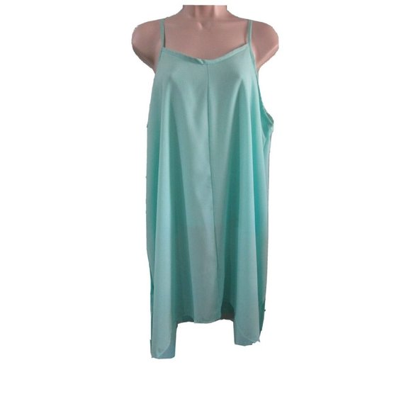 Maze Collection Dresses & Skirts - Maze Collection Mint Green XL Dress Side Tail  Partially Lined Poly Crepe NWT